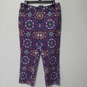 Lands' End Multicolor Patterned Chinos